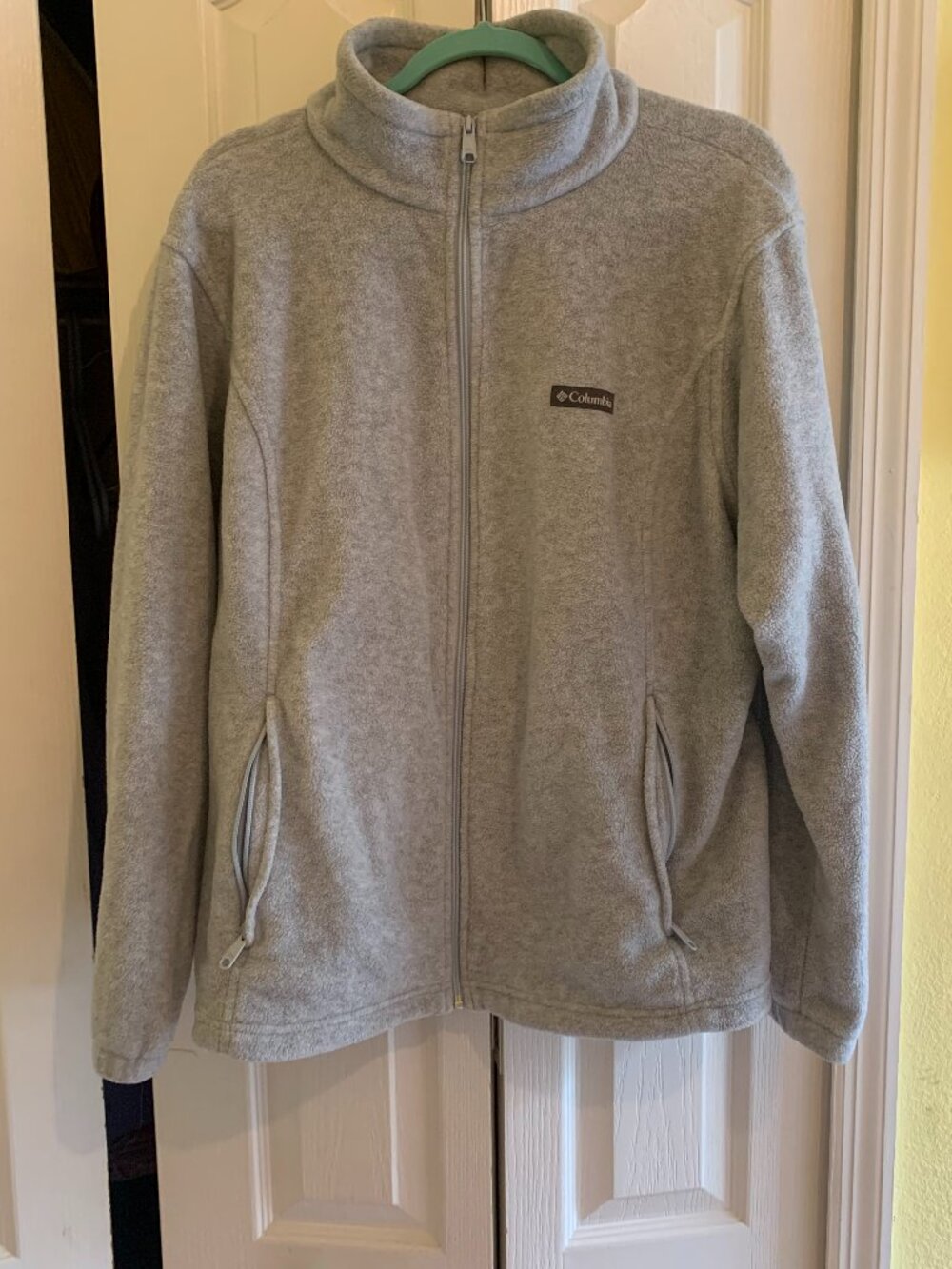 Columbia Women's 2X Gray Heather Full-Zip Fleece Jacket - Soft Outdoor Jacket